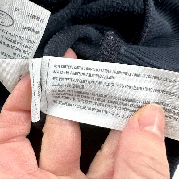 Abercrombie Kids Pullover Sweater Girls 15/16 Love Amour Flip Sequin Navy - Picture 6 of 11